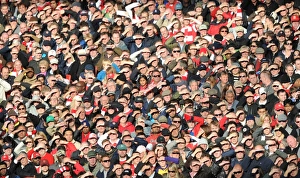 Arsenal V Birmingham City 2010-11 Prints: Arsenal fans. Arsenal 2: 1 Birmingham City, Barclays Premier League, Emirates Stadium