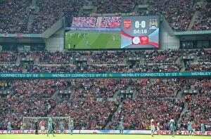 Images Dated 10th August 2014: Arsenal fans. Arsenal 3: 0 Manchester City. FA Community Shield. Wembley Stadium, 10 / 8 / 14