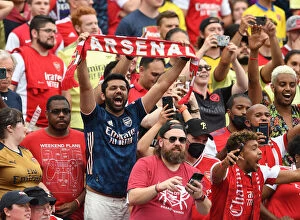 Images Dated 17th July 2022: Arsenal Fans in Baltimore: Arsenal vs. Everton Pre-Season Clash (2022)