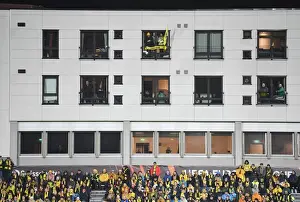 Arsenal Fans Amongst Bodo/Glimt Crowd: UEFA Europa League Clash, Norway, 2022
