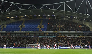 Bolton Wanderers V Arsenal 2011-12 Prints: Arsenal Fans at Bolton Wanderers vs Arsenal, Premier League 2011-12