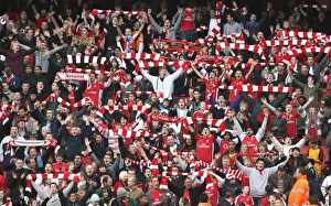 Arsenal fans celebrate