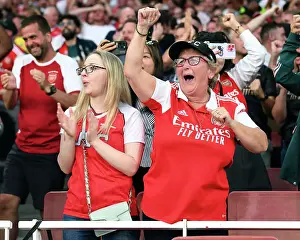Arsenal Fans Celebrate Goal Against Manchester City: Premier League 2023-24