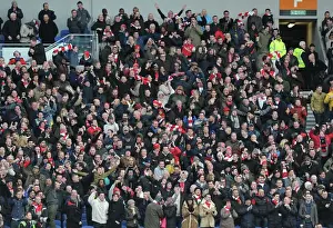 Budweiser Prints: Arsenal Fans Celebrate Olivier Giroud's Goal Against Brighton & Hove Albion in FA Cup Fourth Round