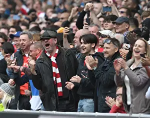 Arsenal Fans Celebrate Second Goal Against Manchester United in 2021-22 Premier League