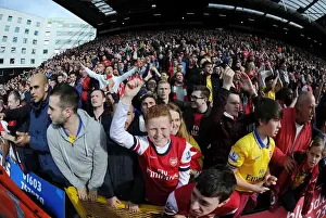 Norwich City V Arsenal 2013-14 Prints: Arsenal Fans Celebrate Thrilling Victory Over Norwich City in Premier League