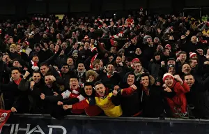 Manchester City V Arsenal 2014-15 Prints: Arsenal Fans Celebrate Upset Win Against Manchester City (2014-15)