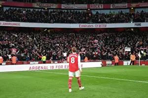 Arsenal Fans Celebrate Victory over AFC Bournemouth in Premier League Match, Emirates Stadium, London, 2023
