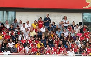 Arsenal fans on Club Level. Arsenal 1: 1 AC Milan. Emirates Cup Pre Season