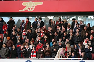 Arsenal fans on Club Level celebrate the 2nd goal. Arsenal 2:0 Sunderland Arsenal fans on Club Level celebrate the 2nd goal. Arsenal 2:0 Sunderland