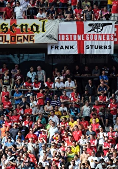 Arsenal fans. Cologne 0: 4 Arsenal. Pre Season Friendly. Rhein Energie Stadium