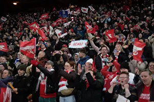 Arsenal Women V Chelsea Women - Conti Cup Final 2023 Prints: Arsenal Fans Emotional Reaction to FA Women's League Cup Final: Chelsea vs. Arsenal