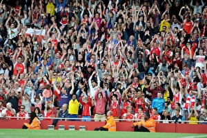 Arsenal Fans Engage in Mexican Wave at Emirates Cup Match Against Olympique Lyonnais
