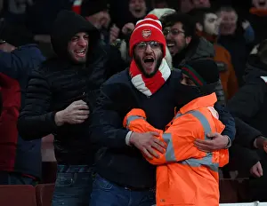 Arsenal Fans Euphoria: Celebrating a Memorable Second Goal vs. Wolverhampton Wanderers, Premier League 2021-22