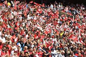 Arsenal V Chelsea - FA Community Shield 2017-18 Prints: Arsenal Fans at the FA Community Shield: Arsenal vs. Chelsea (2017-18)