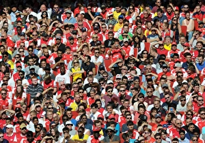 Arsenal V AS Monaco 2014-15 Prints: Arsenal Fans in Full Force: Arsenal v AS Monaco, Emirates Cup 2014