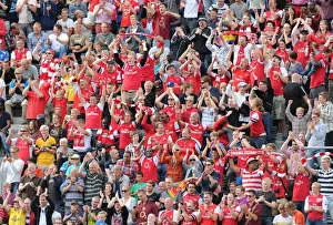 Arsenal V Manchester City Pre Season 2013-14 Prints: Arsenal Fans in Full Force: Arsenal vs Manchester City Pre-Season Clash in Helsinki