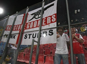 Steaua Bucharest v Arsenal 2007-08 Collection: Arsenal fans, Frank Stubbs
