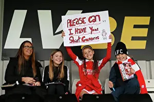 Arsenal Women V Manchester City Women 2022-23 Prints: Arsenal Fans Gather Before Arsenal Women vs Manchester City Women's Super League Match
