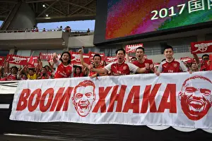 Bayern Munich V Arsenal 2017-18 Prints: Arsenal Fans Gather Before Bayern Munich Pre-Season Friendly in Shanghai
