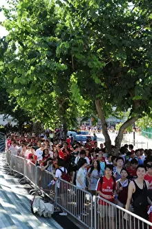 Arsenal Fans Gather at Hong Kong Stadium for Kitchee FC Match (2012)