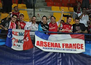 Montpellier V Arsenal 2012-13 Prints: Arsenal Fans Gather Before Montpellier Clash in UEFA Champions League (2012-13)