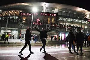 Arsenal Fans Gather Outside Emirates Stadium Ahead of Carabao Cup Quarterfinal vs Sunderland