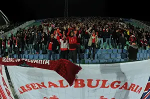 Arsenal Fans Gather Before PFC Ludogorets Razgrad vs Arsenal FC, UEFA Champions League, Sofia, Bulgaria (2016)