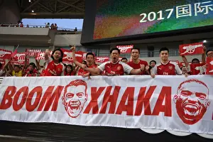 Arsenal Fans Gather in Shanghai for Pre-Season Match Against Bayern Munich (2017)