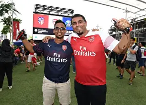 Arsenal Fans Gather at Singapore's National Stadium for Arsenal v Atletico Madrid ICC Match, 2018
