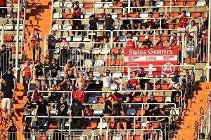 Images Dated 9th May 2019: Arsenal Fans Gather at Valencia's Estadio Mestalla for Europa League Semi-Final