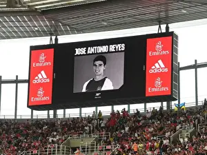 Arsenal V Sevilla - Emirates Cup 2022 Prints: Arsenal Fans Honor Jose Reyes During Arsenal vs Sevilla Pre-Season Friendly