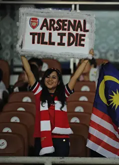 Arsenal Fans in Malaysia: A Sea of Red during the 2012-13 Pre-Season Match against Malaysia XI