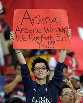Malaysia XI V Arsenal 2012-13 Prints: Arsenal Fans in Malaysia: A Sea of Red and White (Malaysia XI vs Arsenal 2012-13)