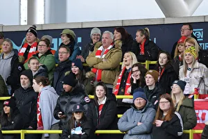Manchester City Women V Arsenal Women 2022-23 Prints: Arsenal Fans at Manchester City vs. Arsenal - FA Women's Super League Clash