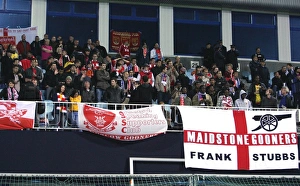 Dynamo Kiev v Arsenal 2008-09 Gallery: Arsenal fans before the match
