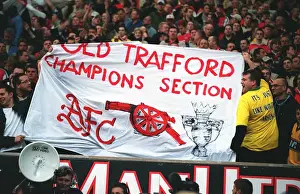 Arsenal fans before the match. Manchester United 0: 1 Arsenal. F