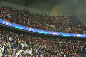 Paris Saint Gernain V Arsenal 2016-17 Prints: Arsenal Fans at Paris Saint-Germain vs Arsenal - UEFA Champions League 2016-17