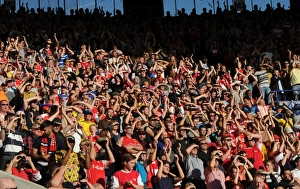 Leicester City V Arsenal 2015/16 Prints: Arsenal Fans Passion: Leicester City vs Arsenal, Premier League 2015/16