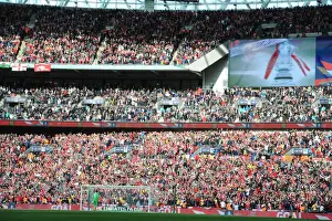 Arsenal V Manchester City - FA Cup 1/2 Final 2017 Prints: Arsenal Fans Passionate Showdown: Arsenal v Manchester City - FA Cup Semi-Final