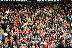 Leicester City V Arsenal 2016-17 Prints: Arsenal Fans Passionate Support at Leicester City Match, 2016-17 Premier League