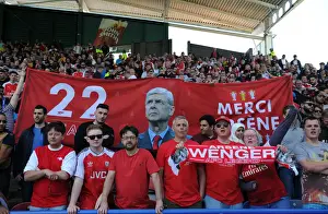 Huddersfield Town V Arsenal 2017-18 Prints: Arsenal Fans Pay Tribute to Arsene Wenger at Huddersfield Town Match