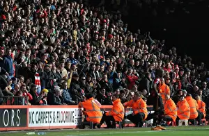 Bournemouth V Arsenal 2015-16 Prints: Arsenal Fans Pay Tribute: Benik Afobe Applauded During Bournemouth Match