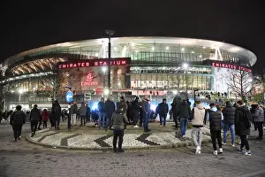 Arsenal Fans Rally at Emirates Stadium for Carabao Cup Semi-Final Clash vs. Liverpool