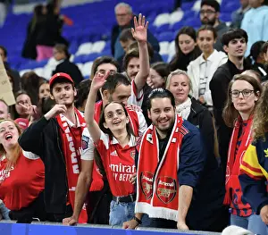 Olympic Lyonnais V Arsenal Women 2022-23 Prints: Arsenal Fans React After UEFA Women's Champions League Match vs. Olympique Lyonnais
