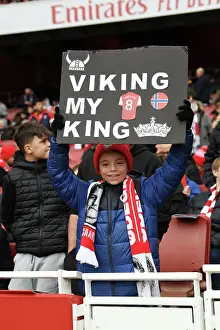 Arsenal Fans Show Support for Martin Odegaard Ahead of Leeds United Match, April 2023