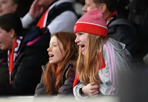 Arsenal Fans in Full Swing: FA Cup Fourth Round Clash Against Leeds Ladies