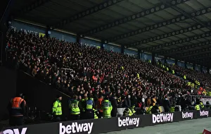 Oxford United V Arsenal - FA Cup 2023 Prints: Arsenal Fans in Full Swing: FA Cup Third Round Clash vs. Oxford United