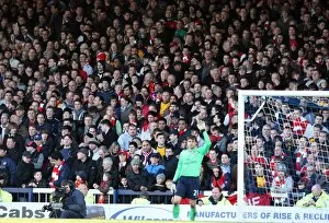 Images Dated 25th January 2009: Arsenal fans on the terracing