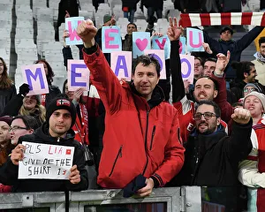 Juventus Women V Arsenal Women 2022-23 Prints: Arsenal Fans in Turin: United in Support at Juventus vs